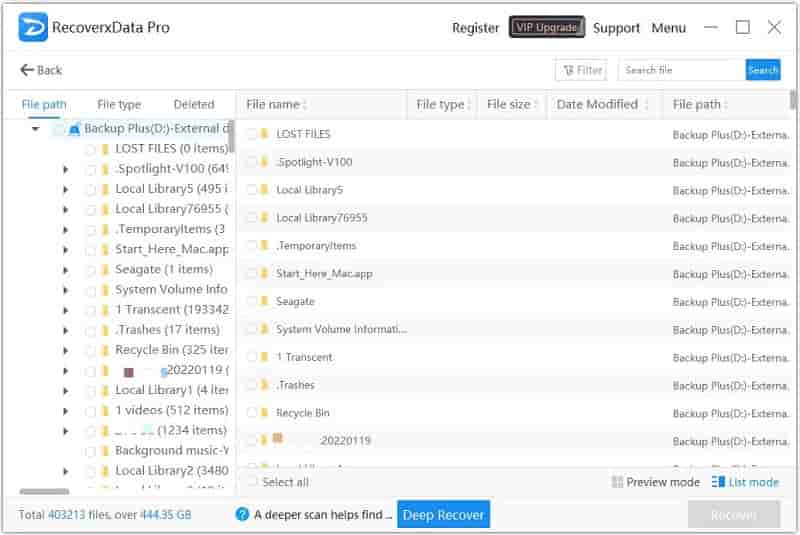 Scanning Result - path tree - How to Recover Data from Formatted Pen Drives?