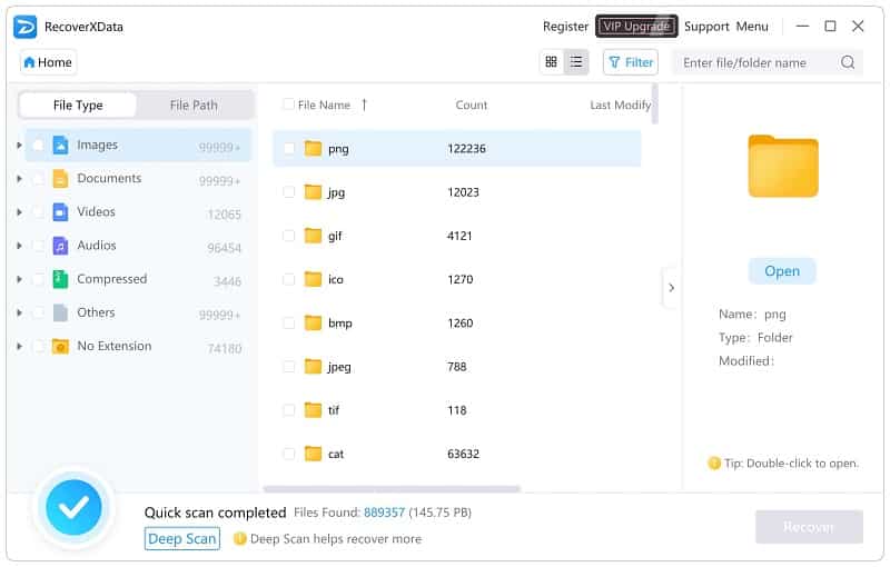 RecoverXData v3.0 update - Improved Navigation